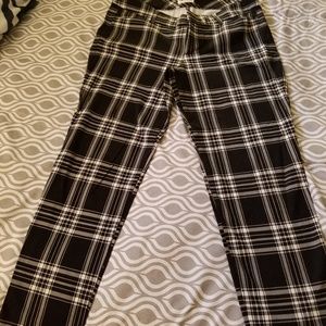 Plaid pixie pants